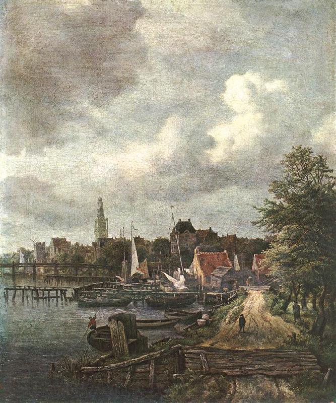 Jacob van Ruisdael View of Amsterdam Spain oil painting art